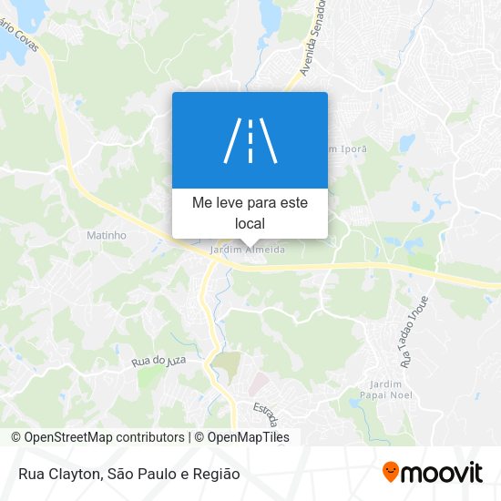 Rua Clayton mapa