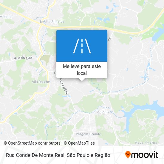 Rua Conde De Monte Real mapa