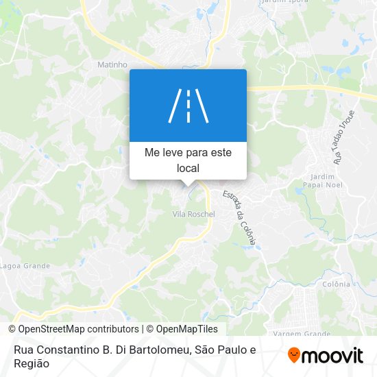 Rua Constantino B. Di Bartolomeu mapa