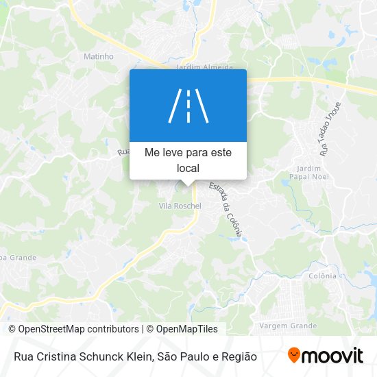 Rua Cristina Schunck Klein mapa