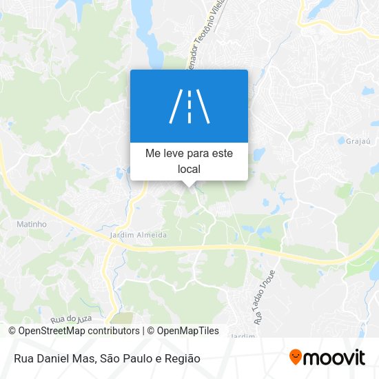 Rua Daniel Mas mapa