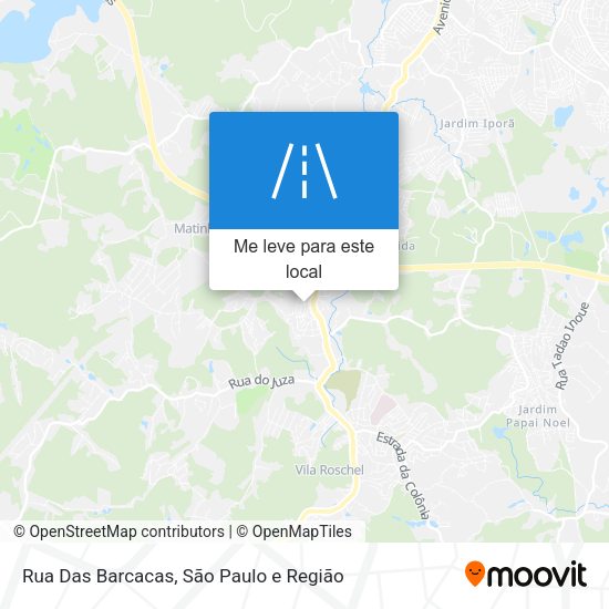 Rua Das Barcacas mapa