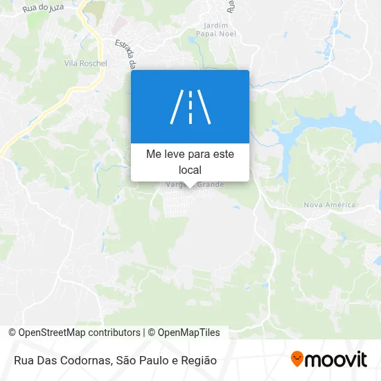 Rua Das Codornas mapa