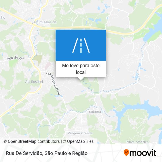 Rua De Servidão mapa