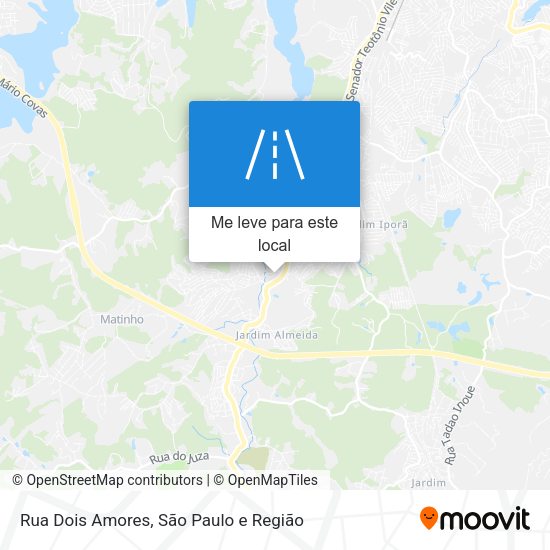 Rua Dois Amores mapa