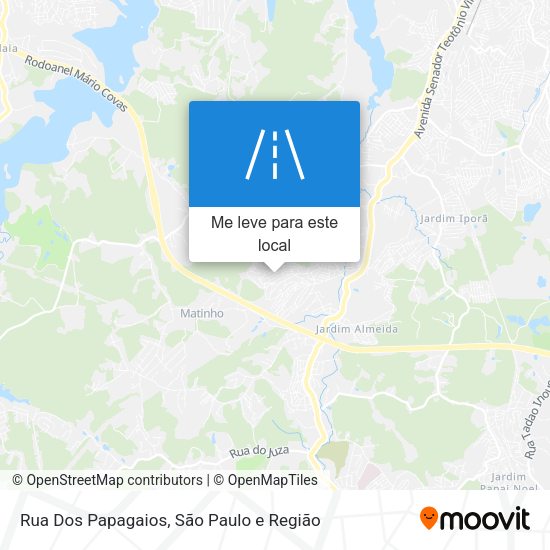 Rua Dos Papagaios mapa
