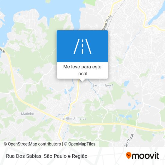 Rua Dos Sabias mapa
