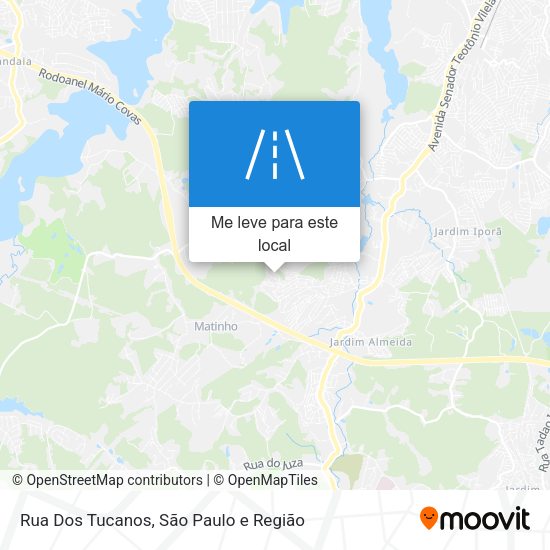 Rua Dos Tucanos mapa