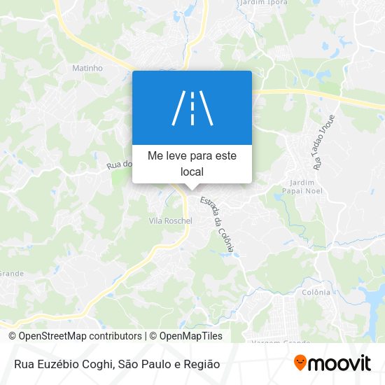 Rua Euzébio Coghi mapa