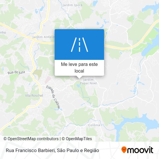 Rua Francisco Barbieri mapa