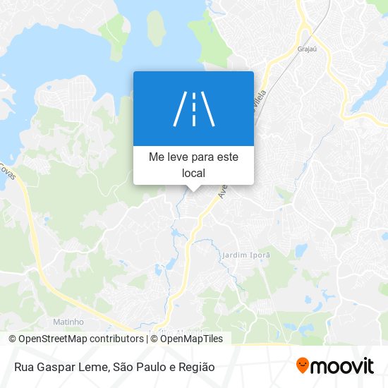 Rua Gaspar Leme mapa