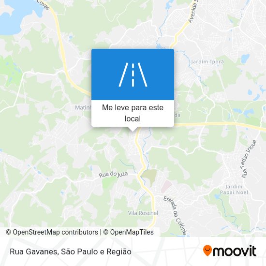 Rua Gavanes mapa