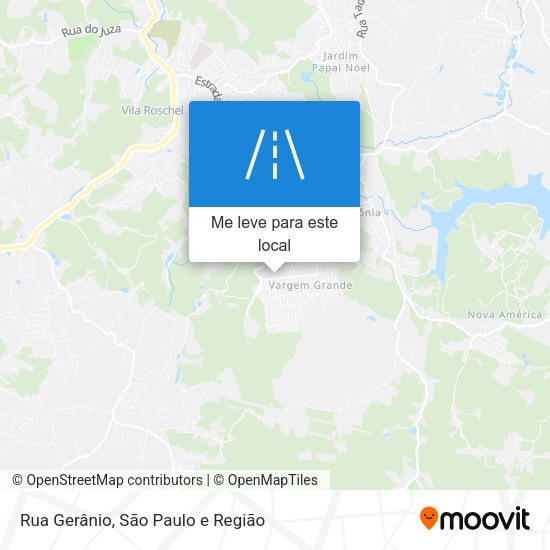 Rua Gerânio mapa