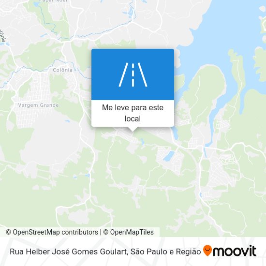 Rua Helber José Gomes Goulart mapa