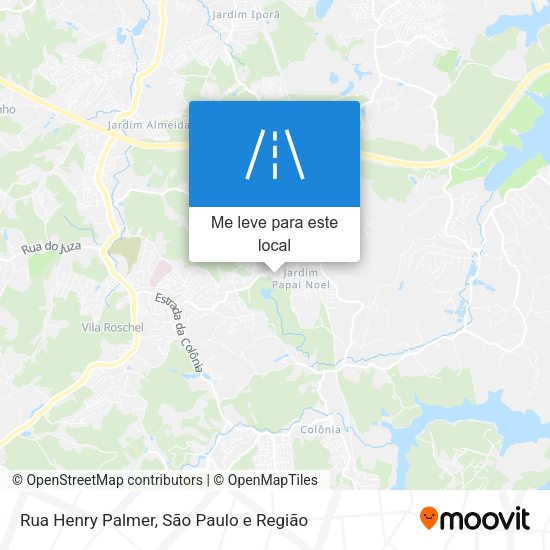 Rua Henry Palmer mapa