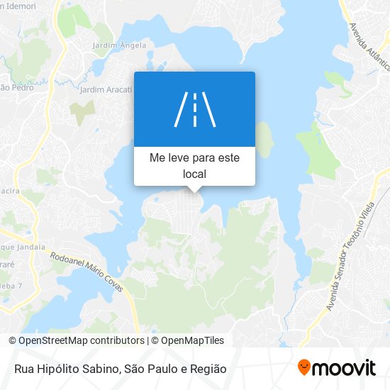 Rua Hipólito Sabino mapa
