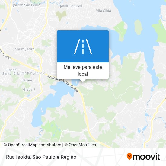 Rua Isolda mapa