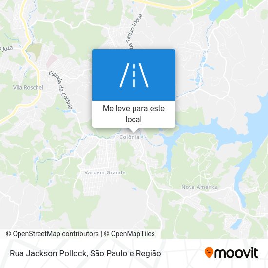 Rua Jackson Pollock mapa