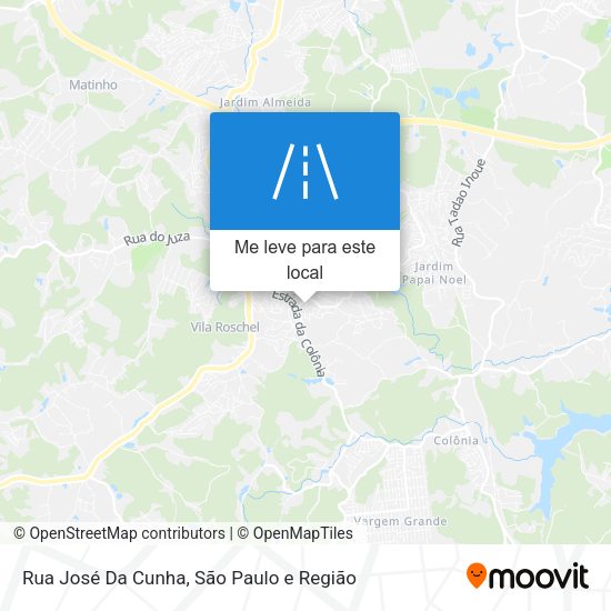 Rua José Da Cunha mapa