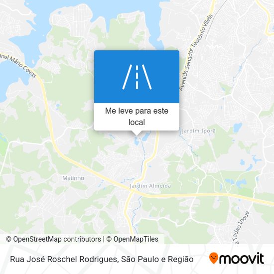 Rua José Roschel Rodrigues mapa