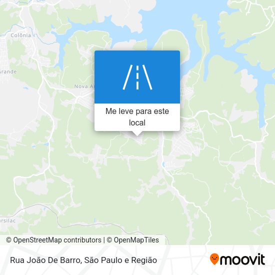 Rua João De Barro mapa