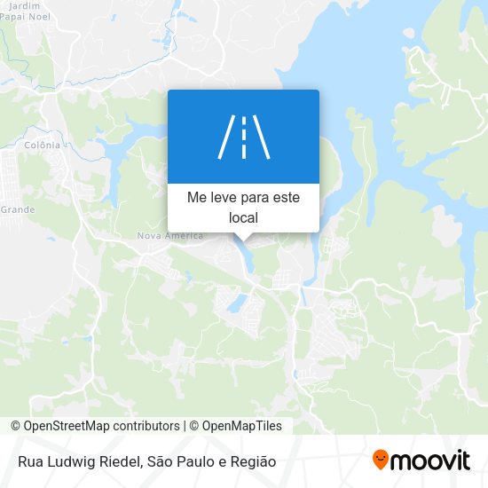 Rua Ludwig Riedel mapa
