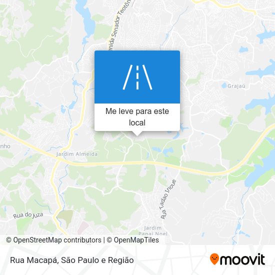 Rua Macapá mapa