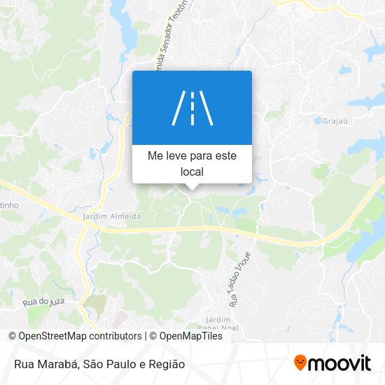 Rua Marabá mapa