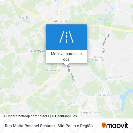 Rua Maria Roschel Schunck mapa