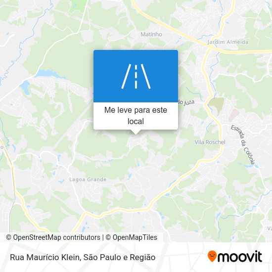 Rua Maurício Klein mapa