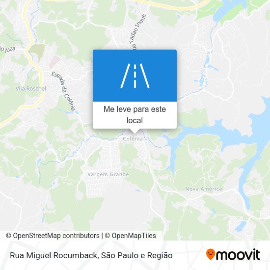 Rua Miguel Rocumback mapa