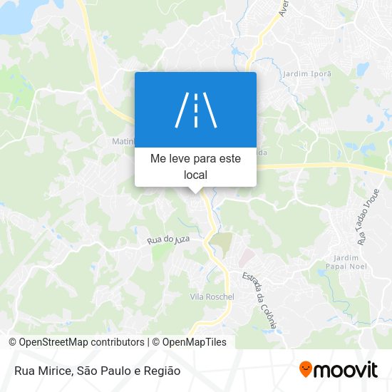 Rua Mirice mapa