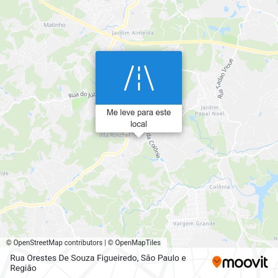 Rua Orestes De Souza Figueiredo mapa