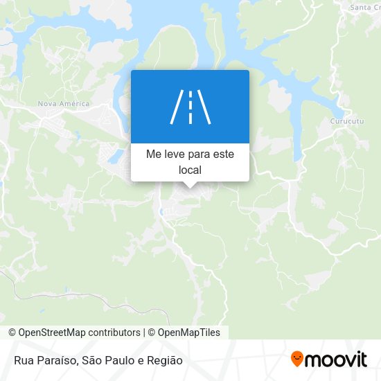 Rua Paraíso mapa