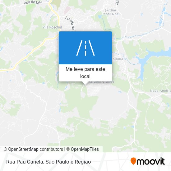 Rua Pau Canela mapa