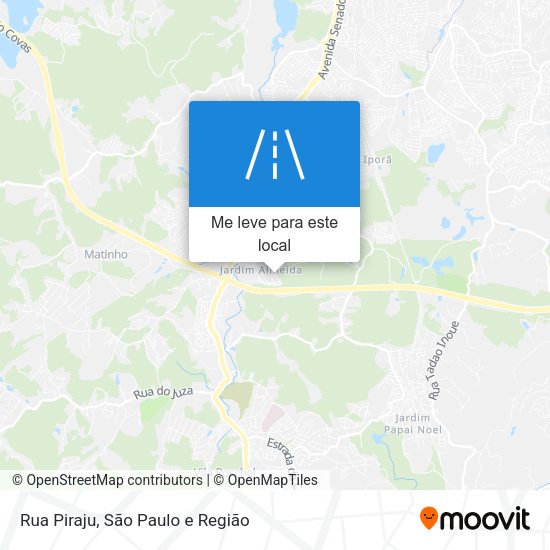 Rua Piraju mapa