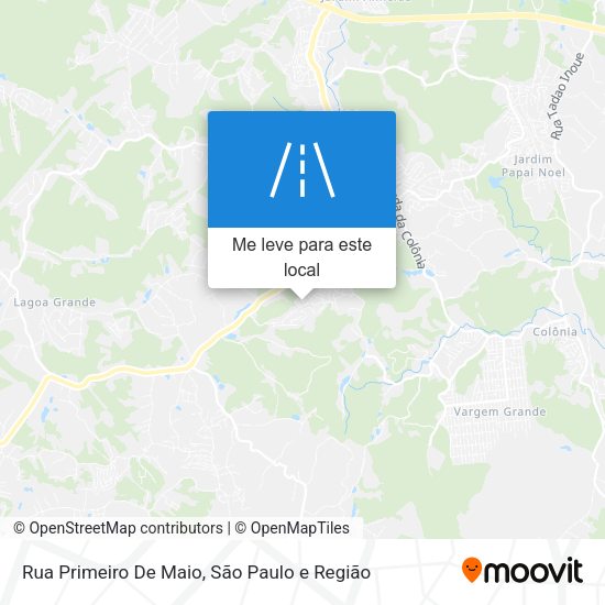 Rua Primeiro De Maio mapa