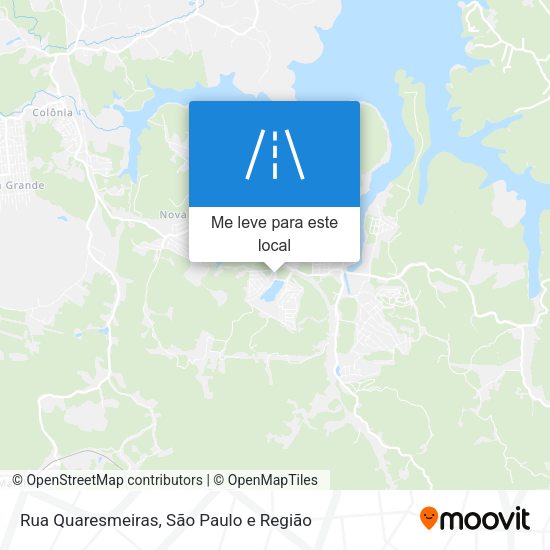 Rua Quaresmeiras mapa