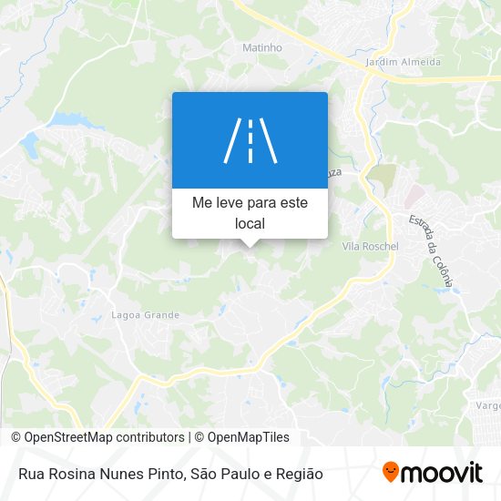 Rua Rosina Nunes Pinto mapa