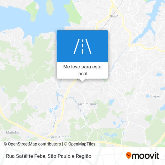 Rua Satélite Febe mapa