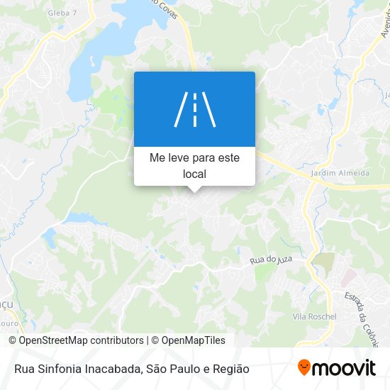 Rua Sinfonia Inacabada mapa