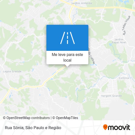 Rua Sônia mapa