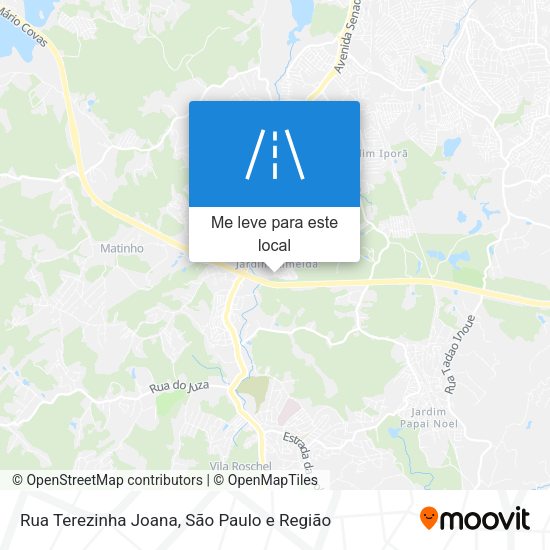 Rua Terezinha Joana mapa