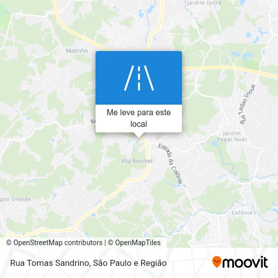 Rua Tomas Sandrino mapa