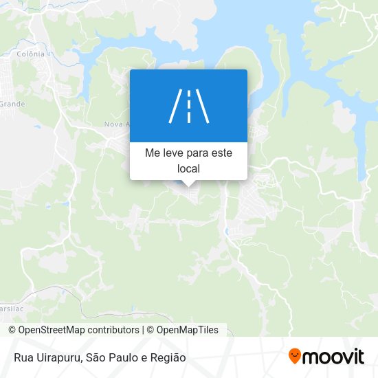 Rua Uirapuru mapa
