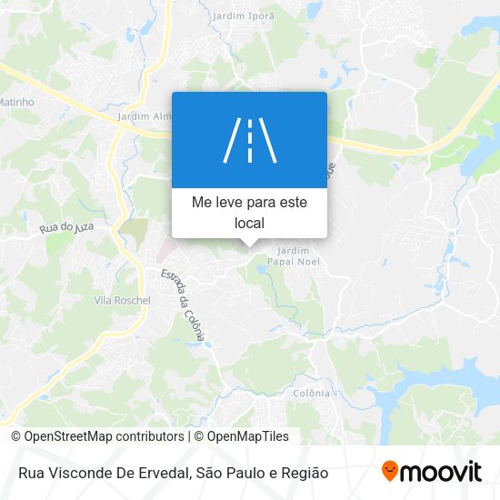Rua Visconde De Ervedal mapa