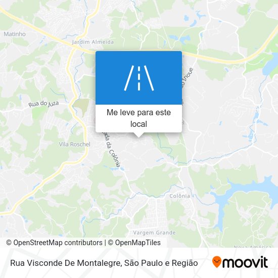 Rua Visconde De Montalegre mapa