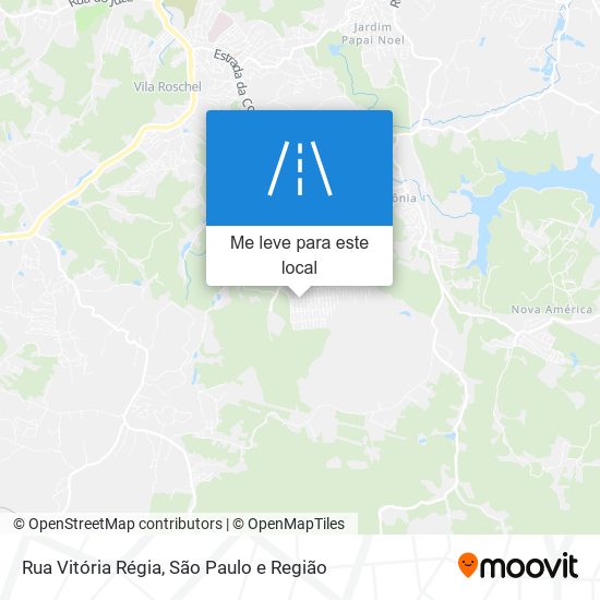 Rua Vitória Régia mapa