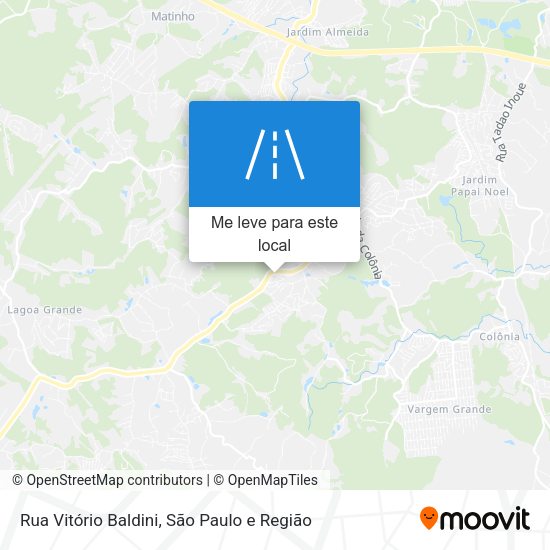 Rua Vitório Baldini mapa
