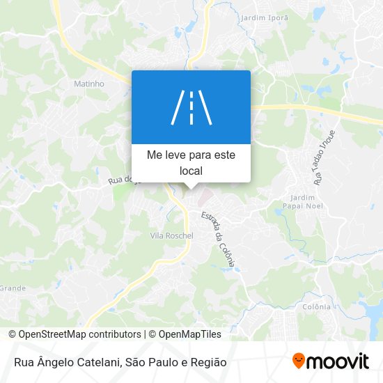 Rua Ângelo Catelani mapa